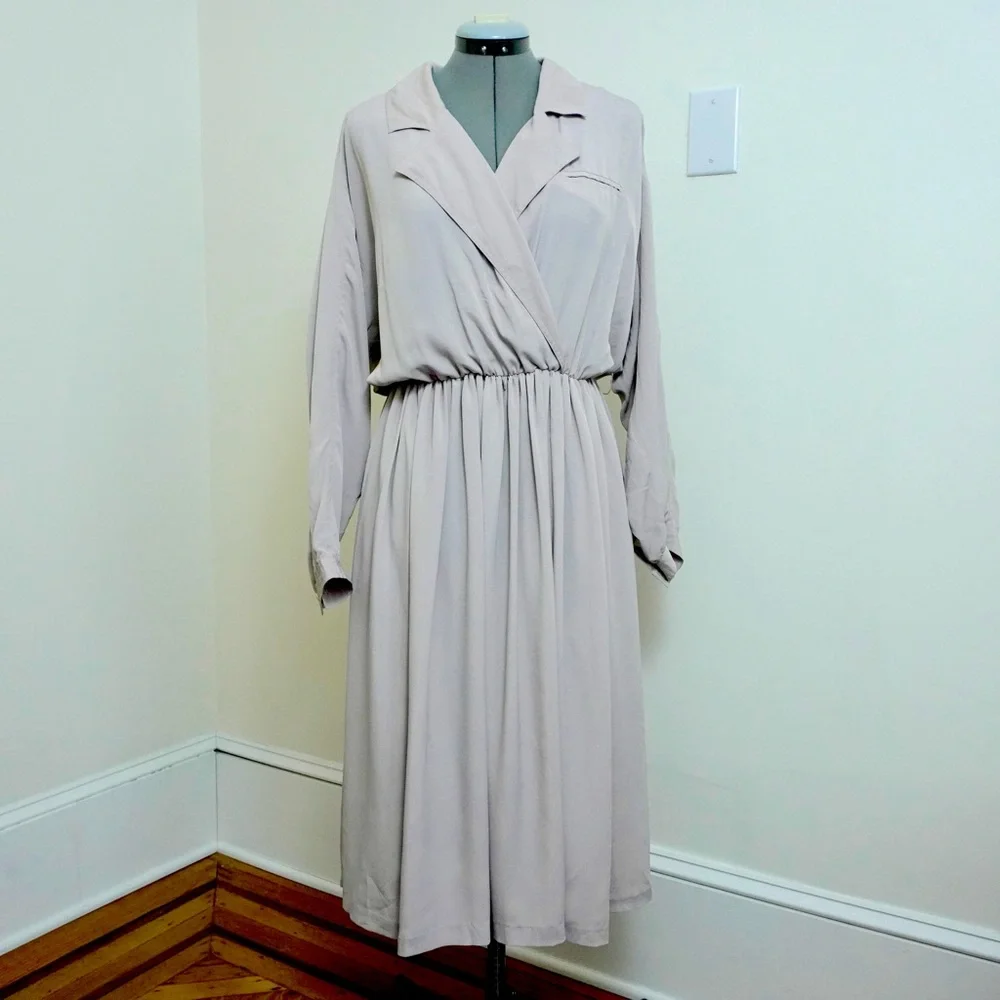 Vintage Midi Shirt Dress - Picture 1 of 5